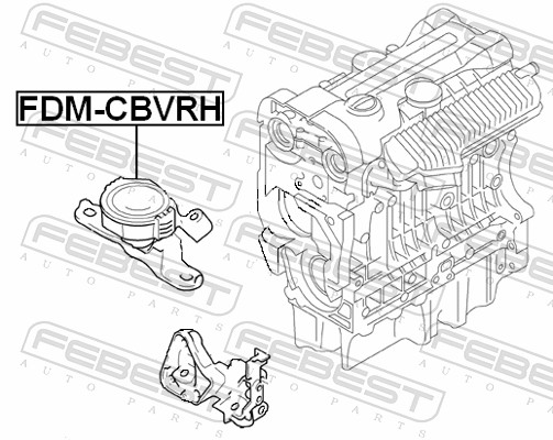 Engine Mounting - FDM-CBVRH FEBEST