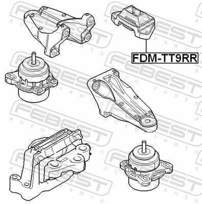 Engine Mounting - FDM-TT9RR FEBEST