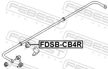 Опора, стабилизатор - FDSB-CB4R FEBEST