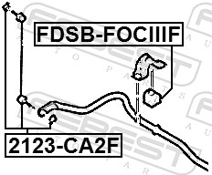 Опора, стабилизатор - FDSB-FOCIIIF FEBEST