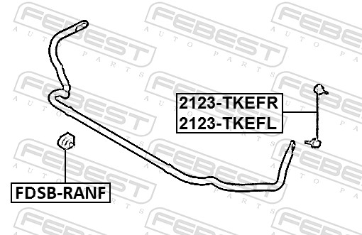 Stabiliser Mounting - FDSB-RANF FEBEST