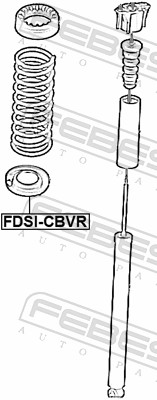 Тарелка пружины - FDSI-CBVR FEBEST