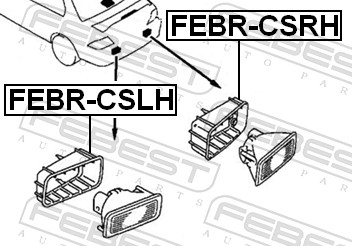 Рама, противотуманная фара - FEBR-CSRH FEBEST