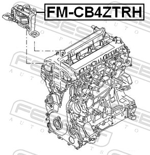 Engine Mounting - FM-CB4ZTRH FEBEST