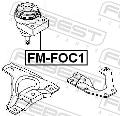 Engine Mounting - FM-FOC1 FEBEST
