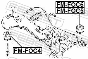 Mounting, axle beam - FM-FOC4 FEBEST