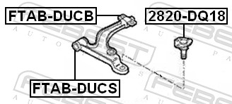 Control Arm-/Trailing Arm Bush - FTAB-DUCB FEBEST