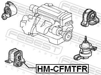 Engine Mounting - HM-CFMTFR FEBEST