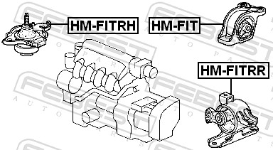 montavimas, automatinė transmisija - HM-FITRR FEBEST