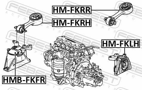 Engine Mounting - HM-FKRH FEBEST