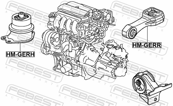 Engine Mounting - HM-GERR FEBEST