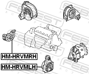 Engine Mounting - HM-HRVMRH FEBEST