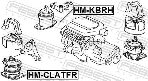 Engine Mounting - HM-KBRH FEBEST