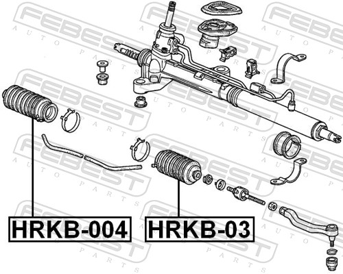 Bellow, steering - HRKB-004 FEBEST