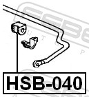 Опора, стабилизатор - HSB-040 FEBEST