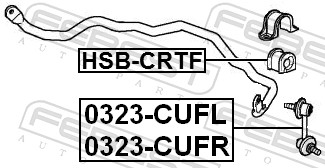 Stabiliser Mounting - HSB-CRTF FEBEST