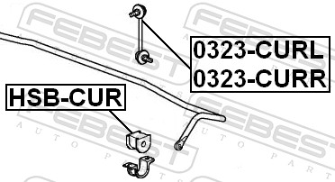 Stabiliser Mounting - HSB-CUR FEBEST