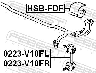 Stabiliser Mounting - HSB-FDF FEBEST