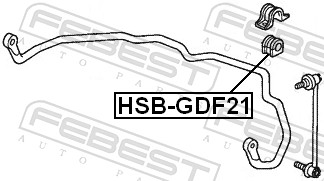 Stabiliser Mounting - HSB-GDF21 FEBEST