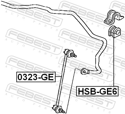 Supporto, Stabilizzatore - HSB-GE6 FEBEST