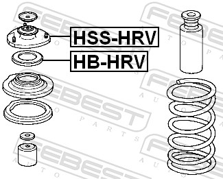 Top Strut Mounting - HSS-HRV FEBEST