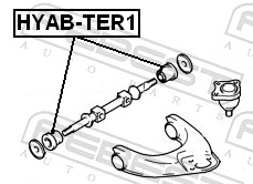 Control Arm-/Trailing Arm Bush - HYAB-TER1 FEBEST