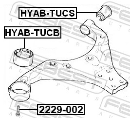 Control Arm-/Trailing Arm Bush - HYAB-TUCS FEBEST