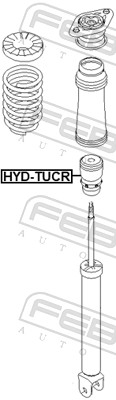 Rubber Buffer, suspension - HYD-TUCR FEBEST