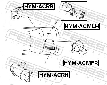 Engine Mounting - HYM-ACMFR FEBEST