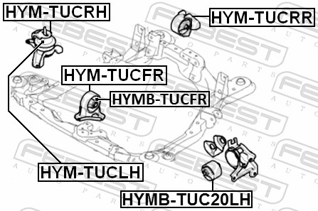 Engine Mounting - HYM-TUCFR FEBEST