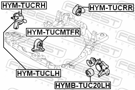 Engine Mounting - HYM-TUCMTFR FEBEST
