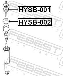 Spacer Bush, shock absorber - HYSB-002 FEBEST