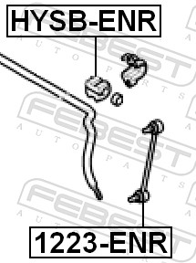Stabiliser Mounting - HYSB-ENR FEBEST