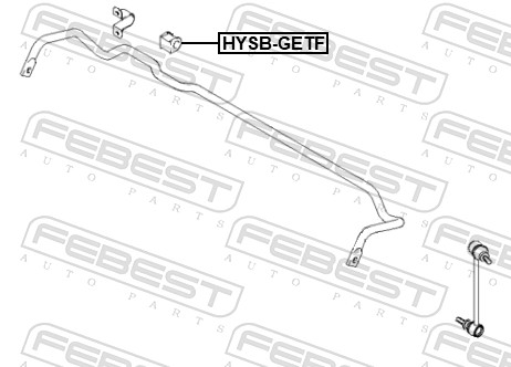 Опора, стабилизатор - HYSB-GETF FEBEST