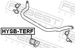 Stabiliser Mounting - HYSB-TERF FEBEST