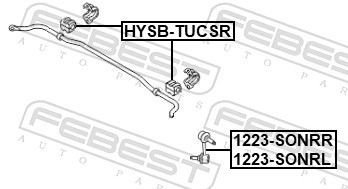 Supporto, Stabilizzatore - HYSB-TUCSR FEBEST