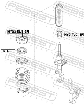 Top Strut Mounting - HYSS-ELN16F FEBEST
