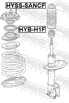 Top Strut Mounting - HYSS-SANCF FEBEST