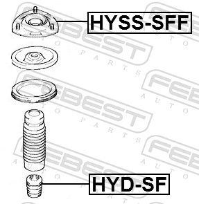 Top Strut Mounting - HYSS-SFF FEBEST