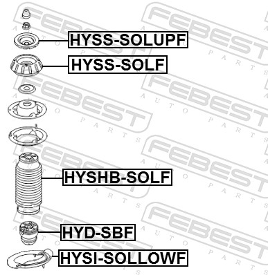 Top Strut Mounting - HYSS-SOLF FEBEST