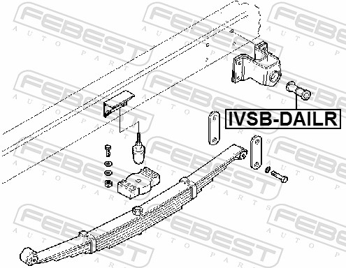 Bush, leaf spring - IVSB-DAILR FEBEST