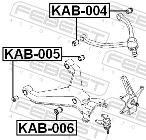 Control Arm-/Trailing Arm Bush - KAB-004 FEBEST