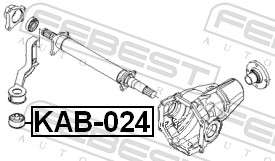 Опора, дифференциал - KAB-024 FEBEST