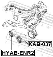 Control Arm-/Trailing Arm Bush - KAB-037 FEBEST