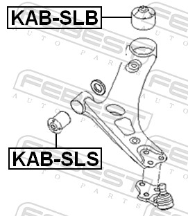 Control Arm-/Trailing Arm Bush - KAB-SLB FEBEST