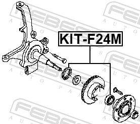 Wheel Bearing Kit - KIT-F24M FEBEST