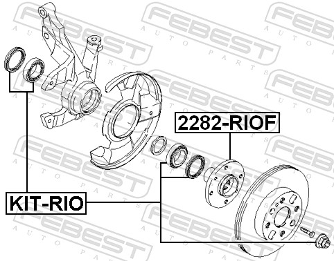 Wheel Bearing - KIT-RIO FEBEST