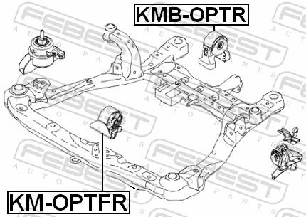 Engine Mounting - KM-OPTFR FEBEST
