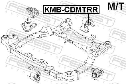 Engine Mounting - KMB-CDMTRR FEBEST