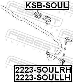 Supporto, Stabilizzatore - KSB-SOUL FEBEST